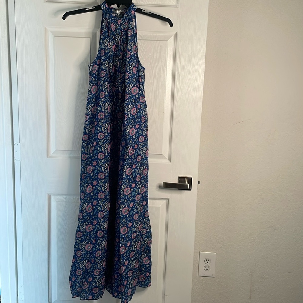 NWT Nieves Lavi floral tank maxi dress with pockets